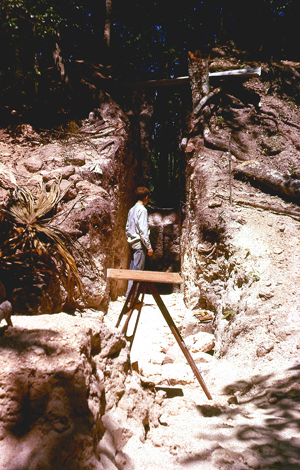 Ed Crocker in Tikal, age 16.